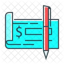 Bank Check Check Bank Icon