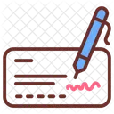 Bank Check  Icon