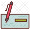 Bank Check  Icon