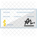 Bank Check  Icon