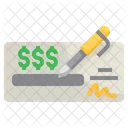 Bank Check Payment  Icon