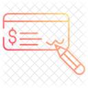 Bank cheque  Icon