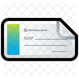 Bank cheque  Icon