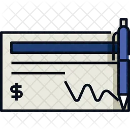 Bank Cheque  Icon