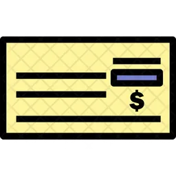 Bank Cheque  Icon