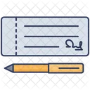 Bank Cheque Cheque Sign Icon