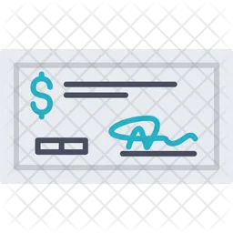 Bank Cheque  Icon