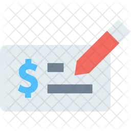 Bank Cheque  Icon