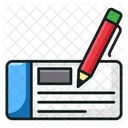 Bank Cheque Voucher Receipt Icon