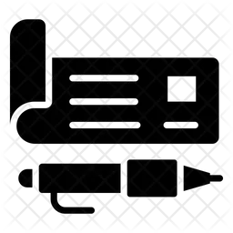 Bank Cheque  Icon