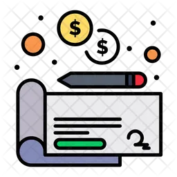 Bank Cheque  Icon