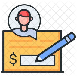 Bank Cheque  Icon