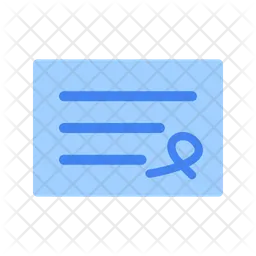 Bank cheque  Icon