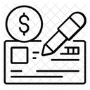 Bank cheque  Icon