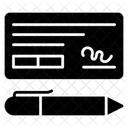 Bank Cheque  Icon