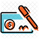 Bank Cheque  Icon