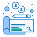Bank Cheque  Icon