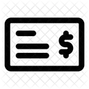 Bank Cheque  Icon