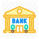Cityscape Bank Building Icon