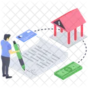 Bank Contract Bank Statement Bank Document Icon