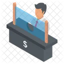 Bank Counter Bank Reception Bank Office Icon