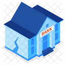 Bank Crisis Broken Bank Bank Icon