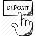 Money Deposit Bank Icon