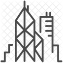 Bank Of China Tower Gebaude Wahrzeichen Symbol