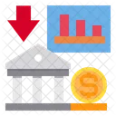 Bank Finanzdiagramm  Symbol