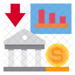 Bank Finanzdiagramm  Symbol