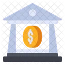 Bank Funding Startup Coin Icon