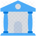 Bank Building Home Icon