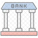 Bank Lineal Color Icon Icon