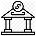 Financial Institute Bank Building Icon