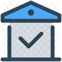 Bank Konto Gebaude Symbol
