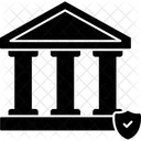 Bank Building Shield Icon