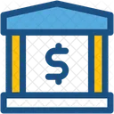 Bank Building Insurance Icon