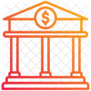 Bank Building Business Icon
