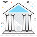 Bank Building Real Icon