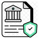 Bank Insurance Policy  Icon