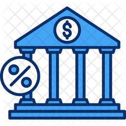 Bank Interest Icon - Download in Dualtone Style