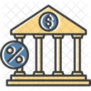 Bank Interest Invest Interest Bank Icon