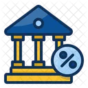 Bank Interest Rate  Icon