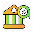 Bank Loan Mortgage House Icon