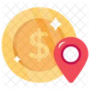 Bank Location Whereabouts Money Location Icon