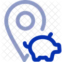 Bank Location Location Access Icon