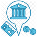 Bank Location Money Icon