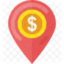 GPS 은행 위치 찾기 아이콘