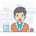 Bank Manager Administrator Supervisor Icon