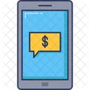 Online Payment Mobile Phone Banking Icon